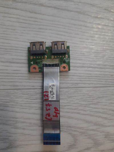 Лот: 19514591. Фото: 1. Плата usb портов для ноутбука... Платы расширения, контроллеры, доп. порты
