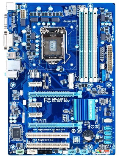Лот: 11247236. Фото: 1. i5-2300 2.80 GHz + Мать Gigabyte... Комплекты запчастей
