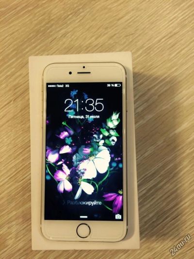 Лот: 5947423. Фото: 1. Iphone 6 gold 16gb. Смартфоны