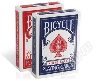 Лот: 590020. Фото: 1. Карты Bicycle Rider Back синие... Другое (ручная работа)