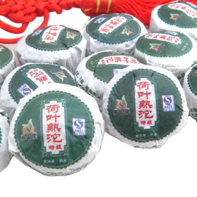Лот: 3633327. Фото: 1. Чай Пуэр миниточа Lotus leaf Ripe... Чай, кофе, какао