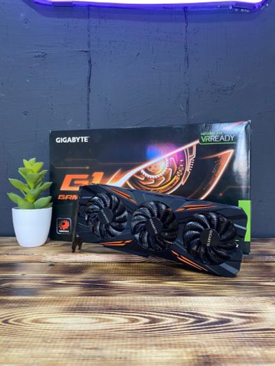 Лот: 18957201. Фото: 1. Видеокарта GTX 1070 8GB Gigabyte... Видеокарты