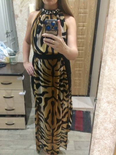 Лот: 12640040. Фото: 1. Платье тигровое. Платья