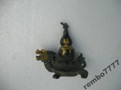 Лот: 5818310. Фото: 1. черепаха.дракон.бронза.15см.камбоджа... Скульптуры