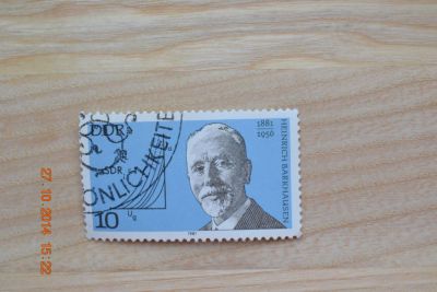 Лот: 4673010. Фото: 1. Марка ГДР 1981г., Генрих Баркгаузен. Марки