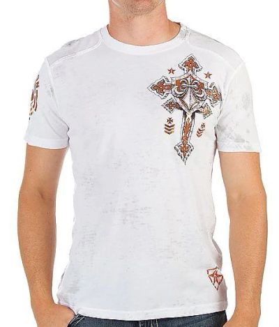 Лот: 4003194. Фото: 1. Футболька Affliction Cross Wings. Футболки, поло