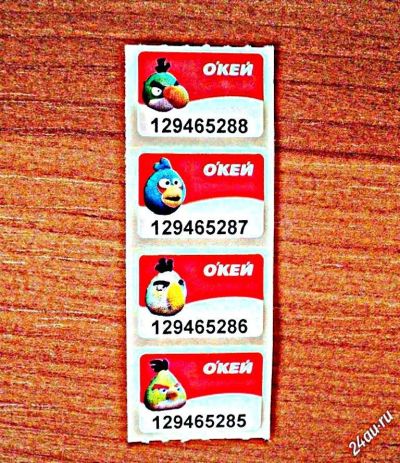 Лот: 3136501. Фото: 1. наклейка Angry Birds 1 шт. Телефонные, пластиковые карты