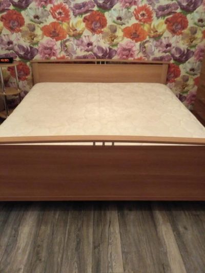 Лот: 10756276. Фото: 1. Кровать бу с матрасом. Кровати
