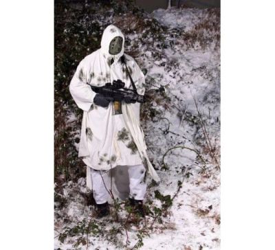 Лот: 2519932. Фото: 1. Зимний камуфляж. Пончо. Bundeswehr. Снаряжение, маскировка