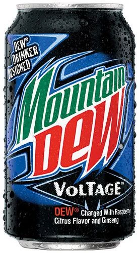 Лот: 4865799. Фото: 1. Ящик Mountain Dew Voltage (Малина... Напитки