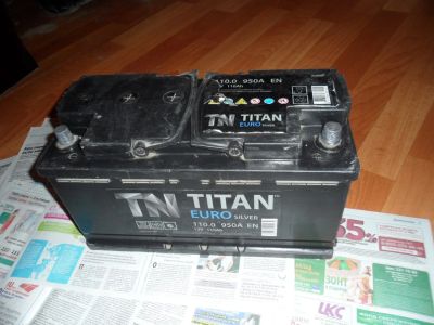 Лот: 3466358. Фото: 1. Titan EURO Silver 110.1/0 950A... Аккумуляторы