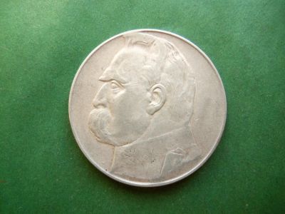 Лот: 25365944. Фото: 1. Польша 10 злотых 1936 г. Пилсудский... Европа