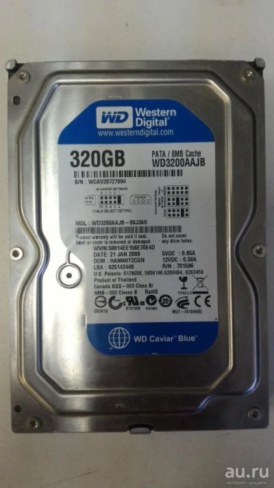 Лот: 9409306. Фото: 1. Жесткий диск Western Digital WD3200AAJB... Жёсткие диски (HDD)