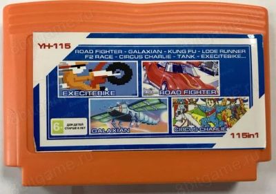 Лот: 13344130. Фото: 1. 8в1 Картридж 8-bit YH 115 (115in1... Игры для консолей