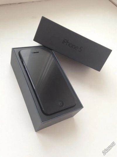 Лот: 4245466. Фото: 1. Apple iPhone 5 16GB Black [Обмены... Смартфоны