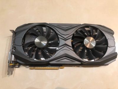 Лот: 15199120. Фото: 1. Видеокарта Zotac Geforce GTX 1080... Видеокарты