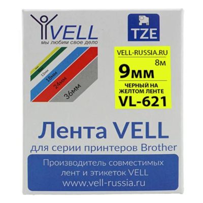 Лот: 25334187. Фото: 1. Термолента Vell VL-621, 9 мм... Другое (канцелярские и офисные товары)