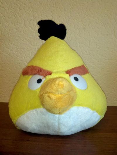 Лот: 3129758. Фото: 1. Мягкая игрушка Angry Birds (желтая... Мягкие