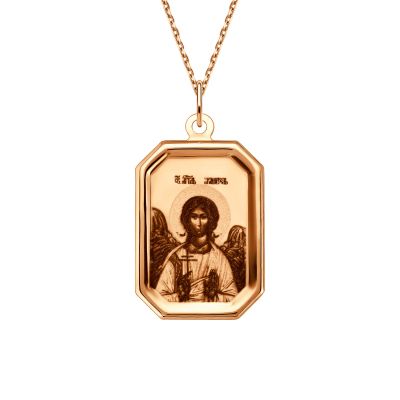 Лот: 23864896. Фото: 1. Золотая подвеска Икона Ангела-Хранителя. Другое (ювелирные изделия, бижутерия, часы)