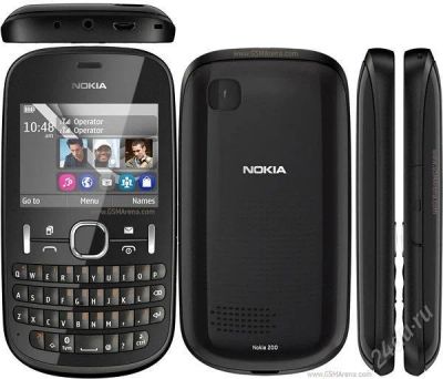 Лот: 2675913. Фото: 1. Телефон Nokia 200, черный - новый... Кнопочные мобильные телефоны