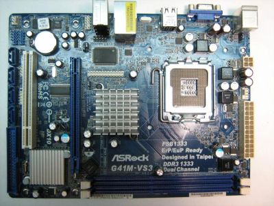 Лот: 11530036. Фото: 1. ASRock G41M-VS3 (DDR3) + C2D E6750... Комплекты запчастей