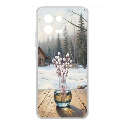Лот: 25134798. Фото: 1. Чехол Krutoff Clear Case "Верба... Чехлы, бамперы