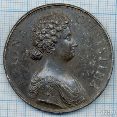 Лот: 13859719. Фото: 1. Швеция Медаль Королева Кристина... Памятные медали