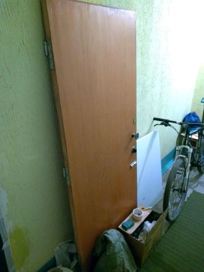 Лот: 12105415. Фото: 1. Советская Деревянная входная дверь... Двери входные