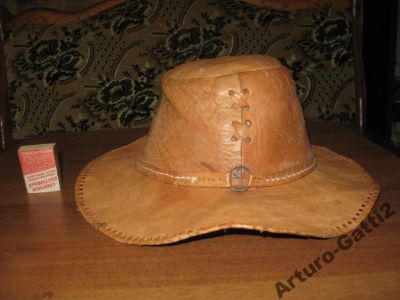 Лот: 6273729. Фото: 1. Шляпа натуральная кожа 1930-е... Головные уборы
