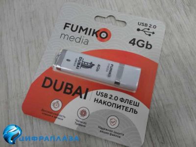 Лот: 16500767. Фото: 1. 4GB накопитель Fumiko Dubai белый. USB-флеш карты