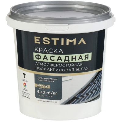 Лот: 25041619. Фото: 1. Краска водно-дисперсионная, Estima... Краски, лаки, растворитель