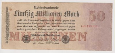 Лот: 11341313. Фото: 1. 50 миллионов марок Германия 1923г... Германия и Австрия