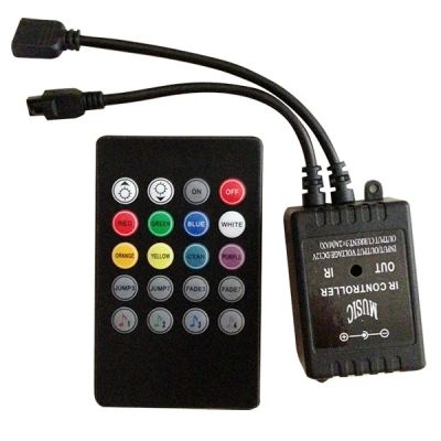 Лот: 2425241. Фото: 1. Музыкальный контроллер RGB светодиодных... Светодиоды