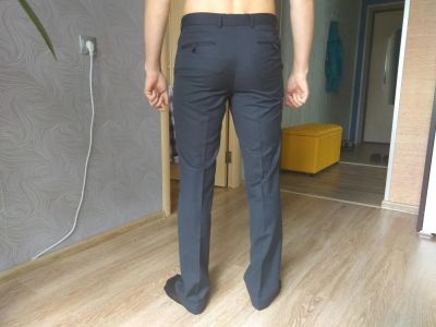 Лот: 9700991. Фото: 1. Брюки мужские чёрные / серые. Брюки, джинсы, шорты