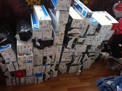 Лот: 7849698. Фото: 1. Продам Б/У картриджи 100 штук... Картриджи, расходные материалы