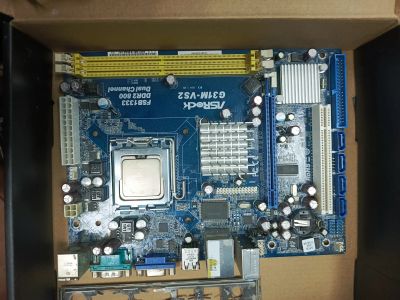 Лот: 24317239. Фото: 1. Материнская плата ASRock G31M-VS2... Материнские платы