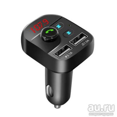 Лот: 11195228. Фото: 1. FM модулятор автомобильный с Bluetooth. FM-модуляторы, трансмиттеры