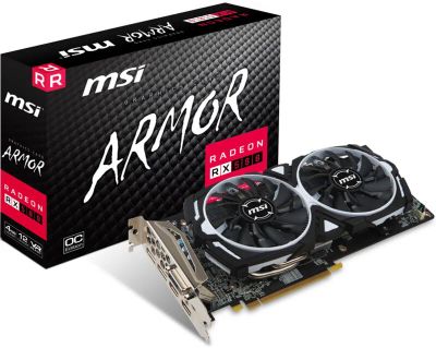 Лот: 10074498. Фото: 1. Видеокарта MSI Radeon RX 580... Видеокарты