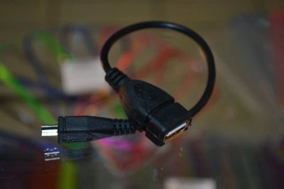 Лот: 5132199. Фото: 1. USB OTG кабель MicroUSB подключение... Дата-кабели, переходники