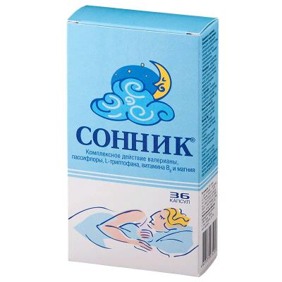 Лот: 23723726. Фото: 1. Сонник капсулы 36 шт. Лекарства