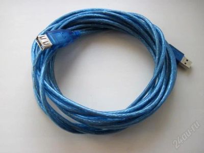 Лот: 2574928. Фото: 1. USB удлинитель 5 метров. Шлейфы, кабели, переходники