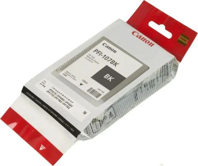 Лот: 21389687. Фото: 1. Картридж Canon PFI-107BK. Картриджи, расходные материалы