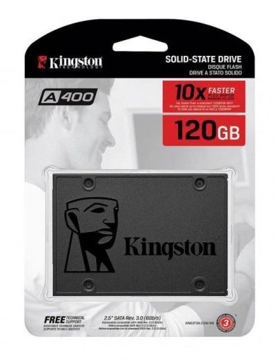 Лот: 16513489. Фото: 1. SSD 120гб Kingston A400 2.5. SSD-накопители