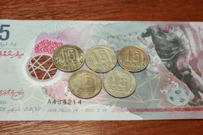 Лот: 10361128. Фото: 1. 15 копеек ранние советы 5 штук... Россия и СССР 1917-1991 года