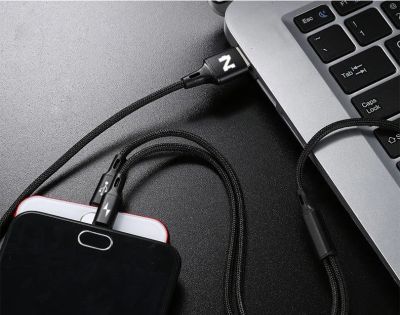 Лот: 11936160. Фото: 1. NOHON 2 в 1 USB Тип C и Micro... Дата-кабели, переходники