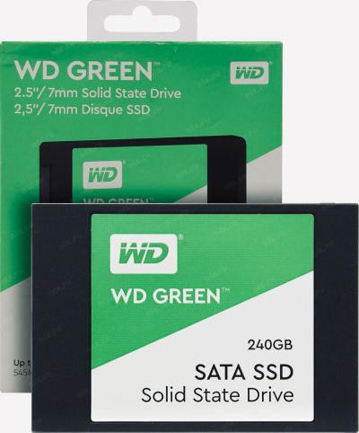 Лот: 17631573. Фото: 1. 240 ГБ SSD WD Green. SSD-накопители