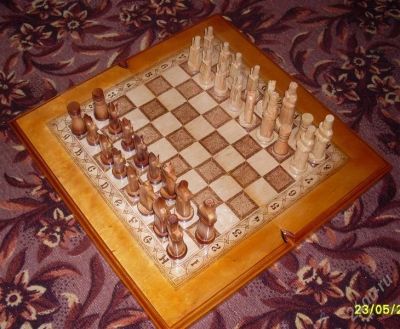Лот: 1842245. Фото: 1. Большие шахматы ручной работы... Резьба