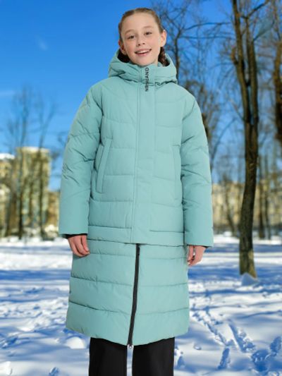 Лот: 24008886. Фото: 1. Пальто утепленное для девочек... Другое (спортивная одежда)