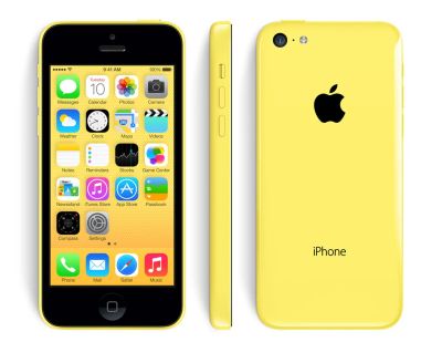 Лот: 5077299. Фото: 1. Apple iPhone 5С 32Gb Yellow (гарантия... Смартфоны