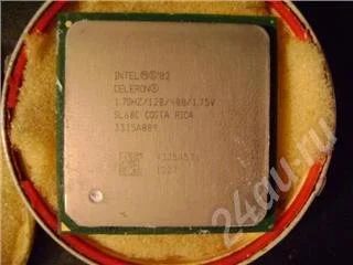 Лот: 256872. Фото: 1. Celeron 1.7400 128kb сокет 478. Процессоры